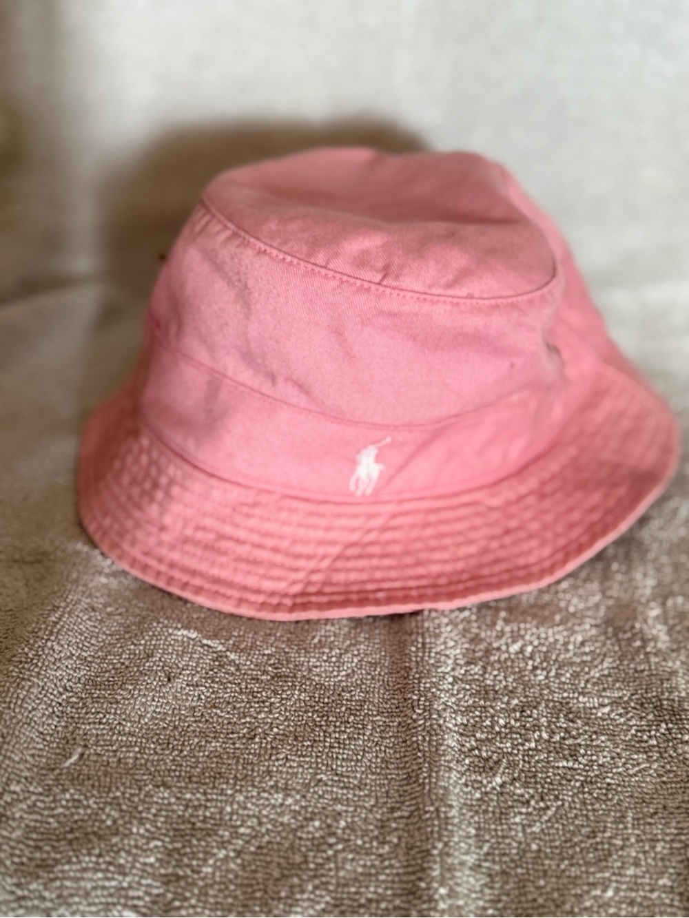 Ralph Lauren Girls' Coral Pink Bucket Hat